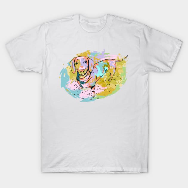 Dachshun T-Shirt by aaallsmiles